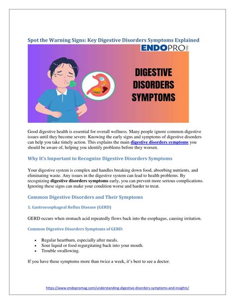 PPT - Spot the Warning Signs: Key Digestive Disorders Symptoms Explained PowerPoint Presentation ...
