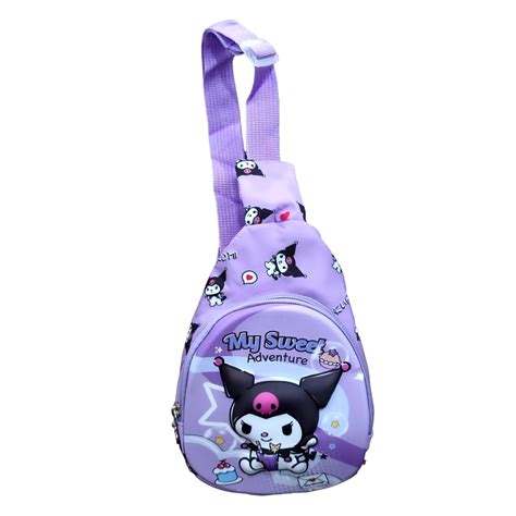 LIGHTER HOUSE Cutest 3D Embossed Sling Bag KUROMI Theme Shoulder Bag ...