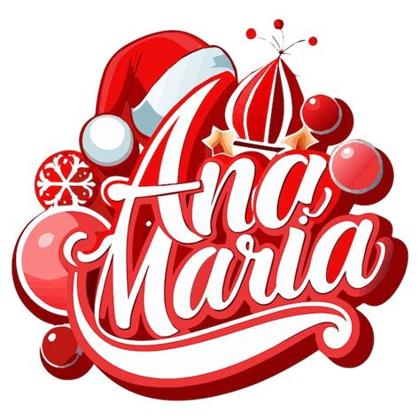 Festive custom christmas ornament with name and santa hat | Premium AI ...