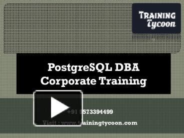 Image result for PostgreSQL DBA Training