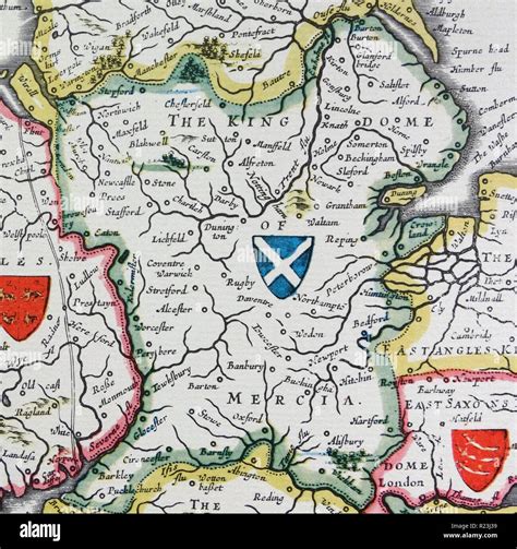 Late saxon map hi-res stock photography and images - Alamy