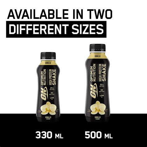 Optimum Nutrition ON High Protein Shake Bottles, Ready To Drink Post ...