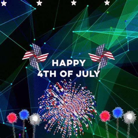 Happy 4th of July Fireworks GIF