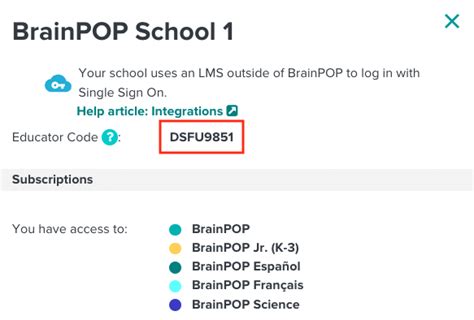 Image result for BrainPOP Codes
