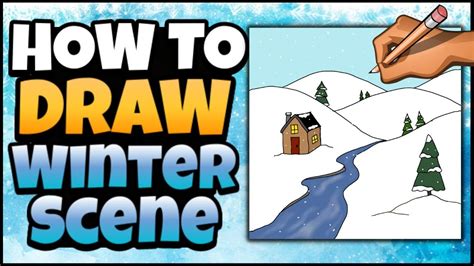 Image result for Winter Scene Drawing Tutorial