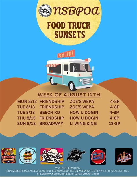 Zoes Wepa Food Trucks This Week at North Shore Beach, Friendship Beach ...
