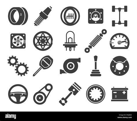 Automotive Symbols Icons
