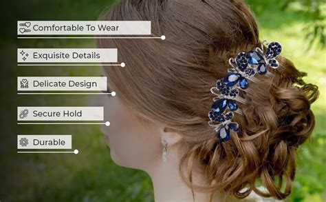 Buy Hair Clips 7 Claws Hair Clamp Non-slip Comb Rhinestone Hairpins ...