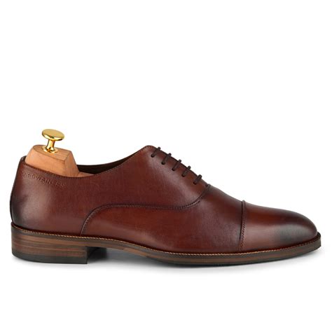 Men's Brown Leather Oxford Shoes Azure » Cordwainers - Cordwainers