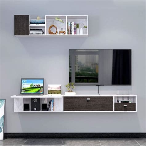 Buy Wall-Mounted TV Cabinet Computer Desk Dressing Table with Drawer ...