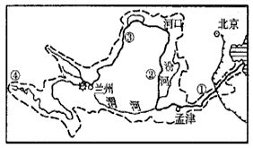 【题文】读“黄河流域图”，回答问题。（10分）（1）黄河发源于 & – 新东方在线网络课堂