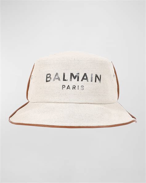 Isabel Marant Haley Embroidered Logo Canvas Bucket Hat | Neiman Marcus