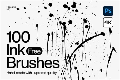 100 Free Ink Photoshop Brushes [High Resolution] | Resource Boy