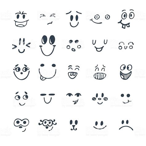 face drawing funny