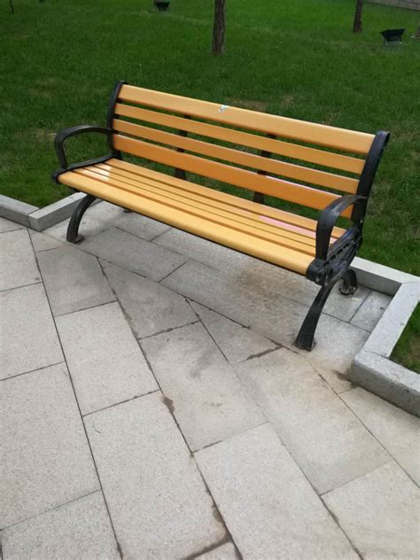 公园椅户外长椅子长凳庭院塑木休闲椅凳有无靠背坐椅防腐实木铸铝-阿里巴巴