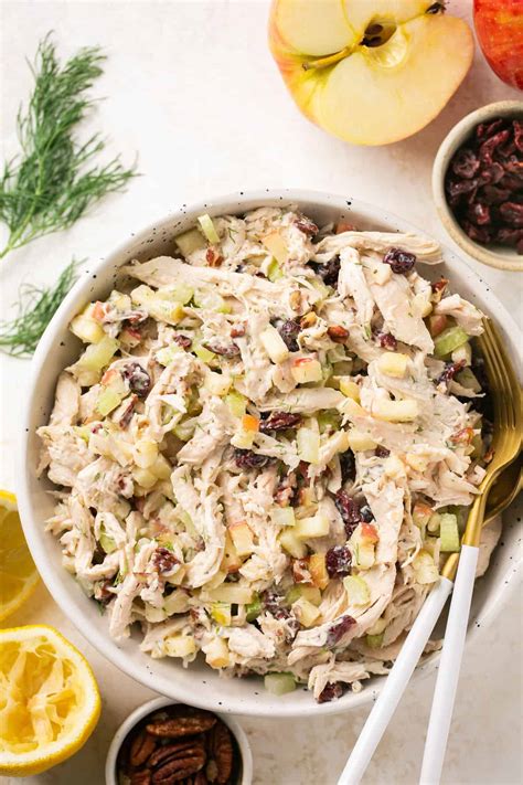 Easy Apple Pecan Chicken Salad Recipe - Lauren Fit Foodie