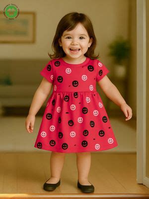Buy Kidbea Girls Cotton Printed Dress (2-3 Years) Online