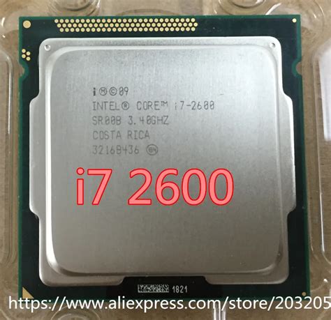 Intel Core i7 2600 i7 2600 Processor 8M Cache 3.40 GHz CPU LGA 1155 I7 ...