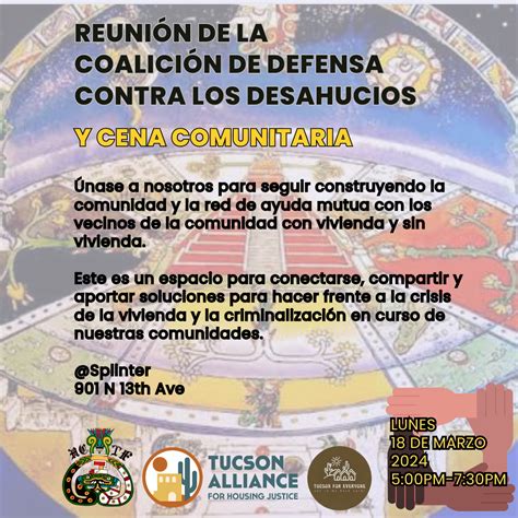 Eviction Defense Coalition Meeting and Community Dinner - Splinter ...