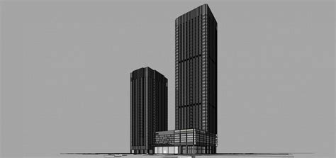 现代 高层 办公楼 写字楼 综合楼 11191su模型下载-光辉城市