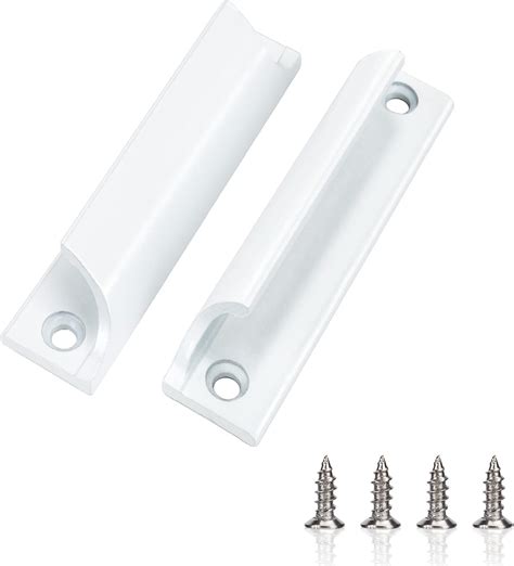 Violotoris 2 Pieces Sliding Door Handles, Aluminum Alloy Handle, White ...