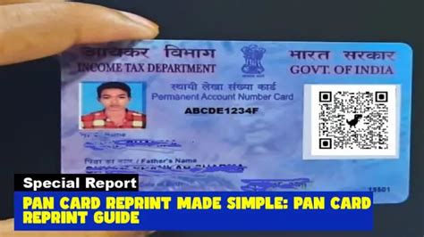 Image result for Pan Card Reprint Request