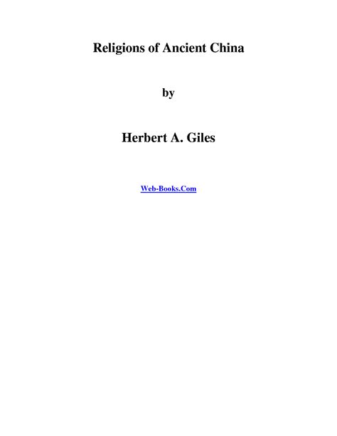 SOLUTION: Religions of ancient china - Studypool