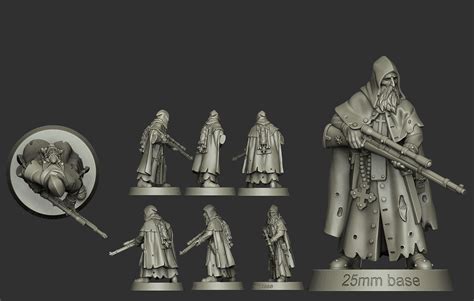 Joaquín Revilla - Sniper Priest miniature for Trench Crusade