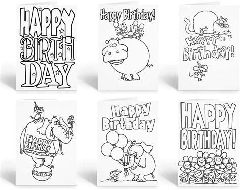 Amazon.com : Stonehouse Collection Happy Birthday Kid Set of Coloring ...