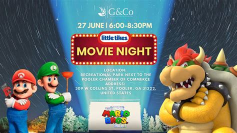 Little Tikes Movie Night: Super Mario Brothers, 309 W Collins St ...
