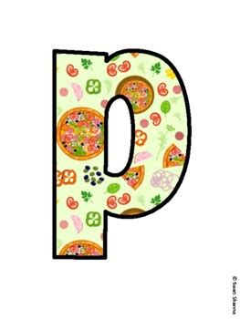 PIZZA PLACE VALUE! Pizza Bulletin Board Letters school resource by ...