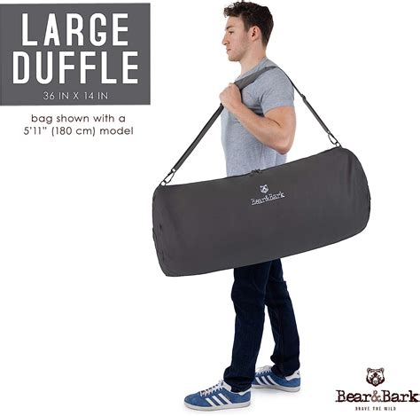 Buy Large Duffle Bag - Grey 36x14 - 90L - Canvas Military and Army ...