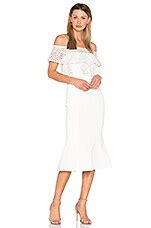 Rebecca Vallance Farina Flare Midi Dress in White | REVOLVE