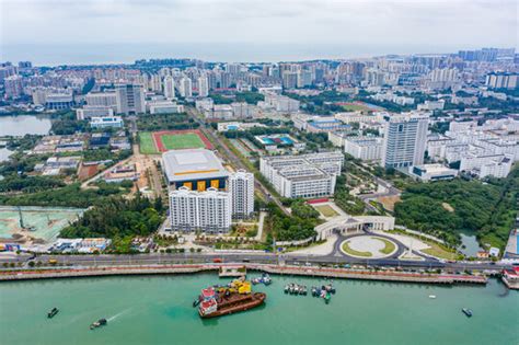 航拍海南大学海甸校区高校校园,都市风光,建筑摄影,摄影,汇图网www.huitu.com