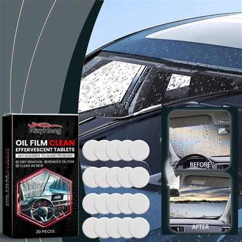 Glass Anti-Fog & Oil Stain Remover Effervescent Tablets, Effective In ...