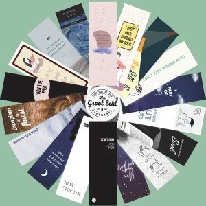 The Groot Echt TGE Bookmarks for Novels & Books, Set of 18 Aesthetic ...