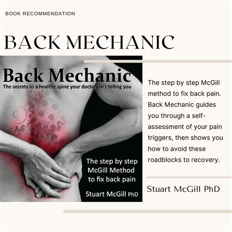 Dean Mitchell, M.D. on LinkedIn: ⭐ BOOK RECOMMENDATION: Back Mechanic ...