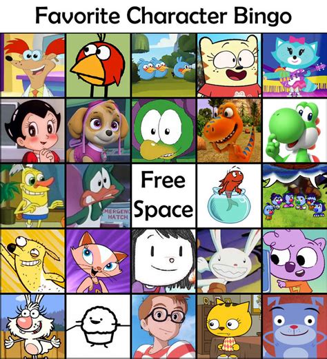 Favorite Character Bingo Oct 3, 2023 by pingguolover on DeviantArt