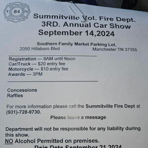 Summitville Vol Fire Departments 3rd annual Car Show, 2050 Hillsboro ...