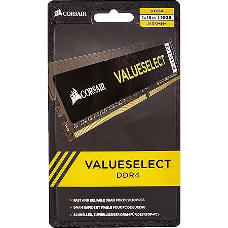 Amazon.in: Buy Corsair Value Select Series 16GB (1x16GB) DDR4 2133MHz ...