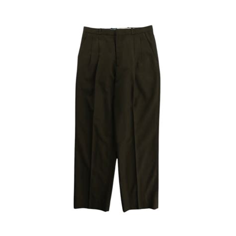 【OTSU】1990's pure virgin wool 2-tuck wide slacks -11626- | cv
