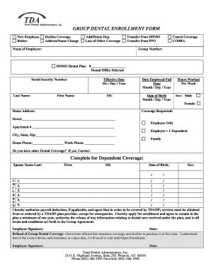 Fillable Online DMHO Prepaid 3-tier Enrollment Form - CSA General ...