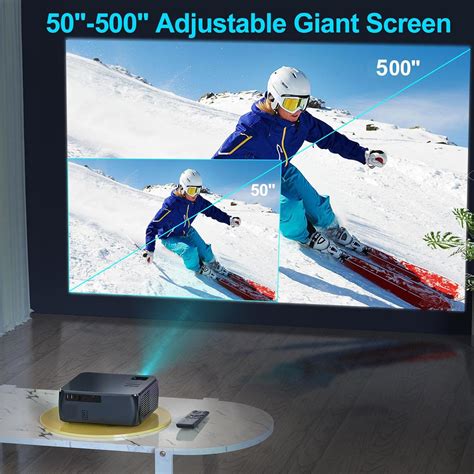 WiMiUS Top K8 Full HD 4K Projector with 5G WiFi, India | Ubuy