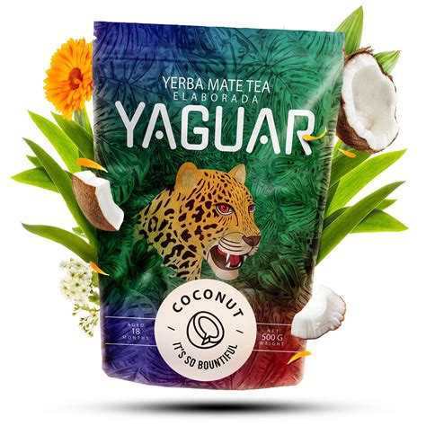 Yaguar Coconut 0.5kg 500g  Coconut | Categories  Yerba Mate  Yerba Mate (country of origin ...