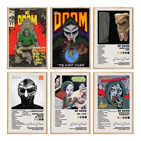 Music Posters Mf Doom Poster Mf Doom Album Cover Born | Desertcart ...