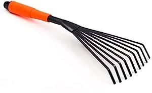 Eyelet Garden Carbon Steel Hand 9-Teeth Broom & Rake Tool with ...