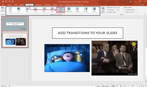 Image result for PowerPoint Transitions Setting