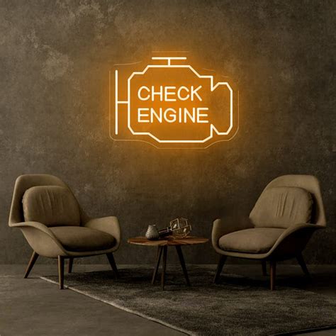 Image result for Neon Check Engine Light