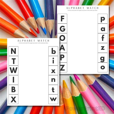 Image result for Alphabet Matching Printable Free