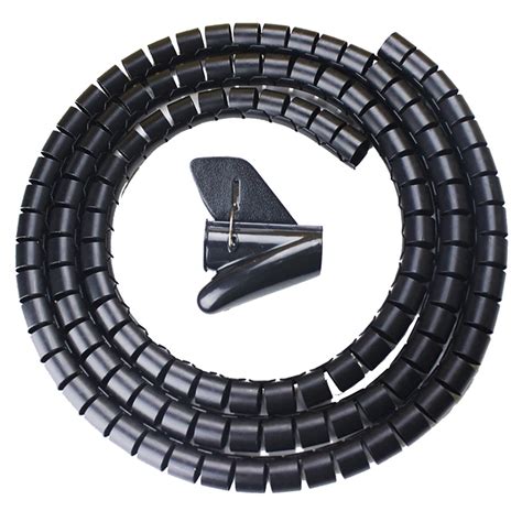 Festnight 1.5m Wire Wrap Organizer Winder Clip Cable Plug Wire Holder ...